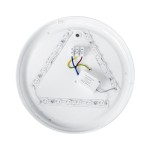 GloboStar® CELANO 61006 LED Πλαφονιέρα Οροφής Στρόγγυλη Φ26 20W 1900lm 120° AC 220-240V Αδιάβροχη IP54 Φ26 x Υ6cm Φυσικό Λευκό 4500K - 3 Χρόνια Εγγύηση