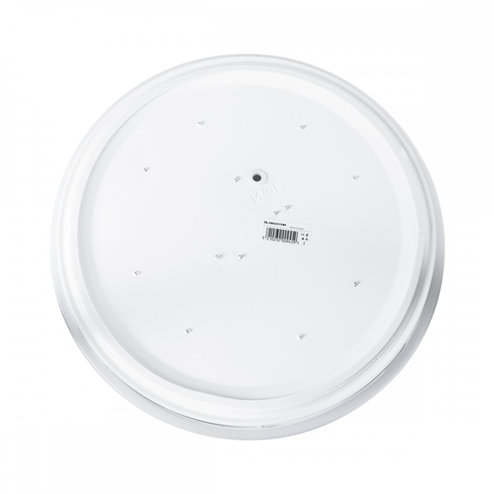 GloboStar® CELANO 61009 LED Πλαφονιέρα Οροφής Στρόγγυλη Φ33 30W 2850lm 120° AC 220-240V Αδιάβροχη IP54 Φ33 x Υ6cm Φυσικό Λευκό 4500K - 3 Χρόνια Εγγύηση