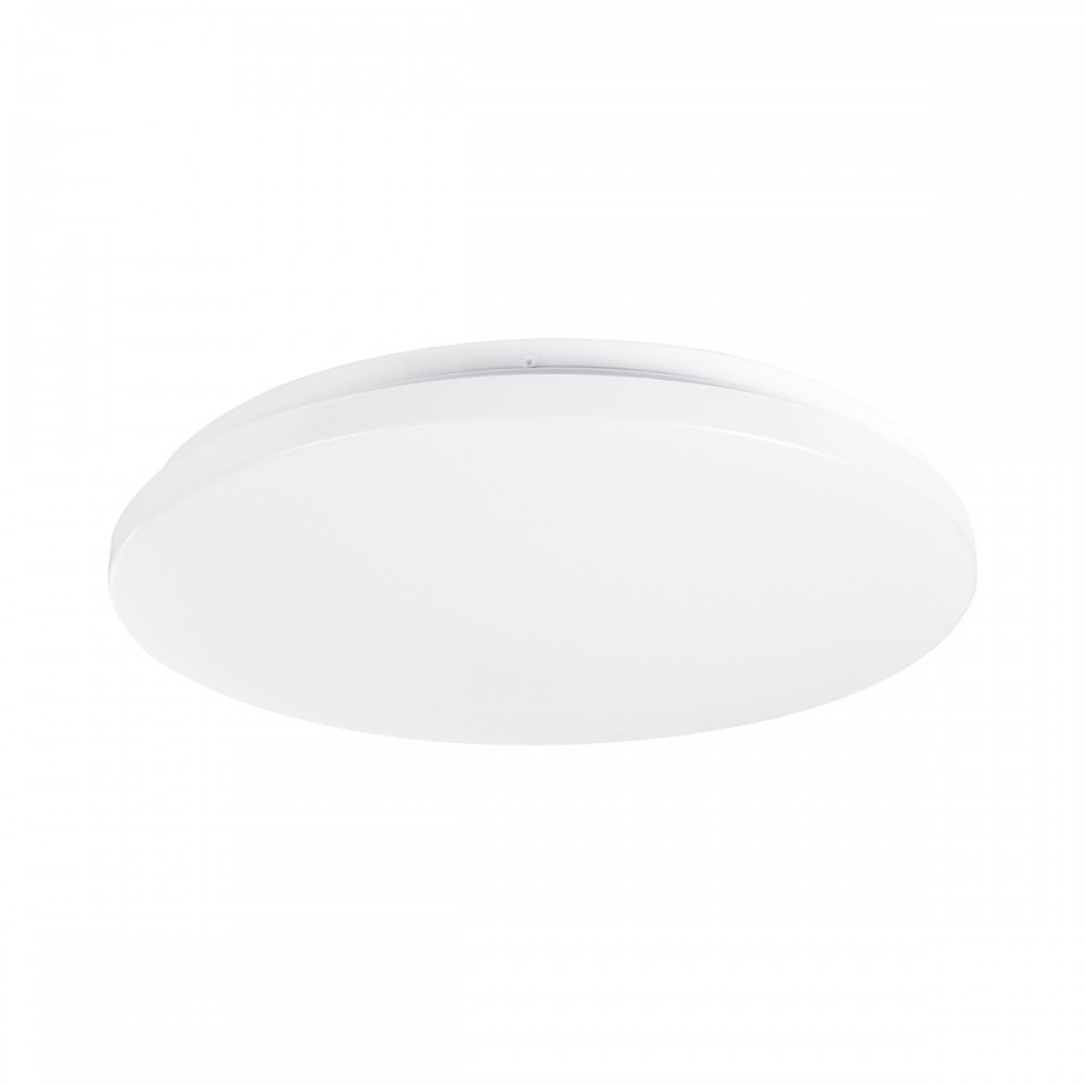 GLOBOSTAR® CELANO 61010 Φωτιστικό Πλαφονιέρα Οροφής LED 30W 2700lm 120° AC 220-240V Αδιάβροχο IP54 Θερμό Λευκό 2700K - Lumileds SMD Chip - Λευκό Γαλακτερό - Μ33 x Π33 x Υ6cm - 3 Χρόνια Εγγύηση