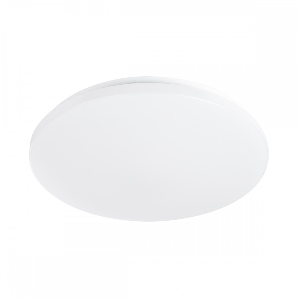 GloboStar® CELANO 61010 LED Πλαφονιέρα Οροφής Στρόγγυλη Φ33 30W 2700lm 120° AC 220-240V Αδιάβροχη IP54 Φ33 x Υ6cm Θερμό Λευκό 2700K - 3 Χρόνια Εγγύηση