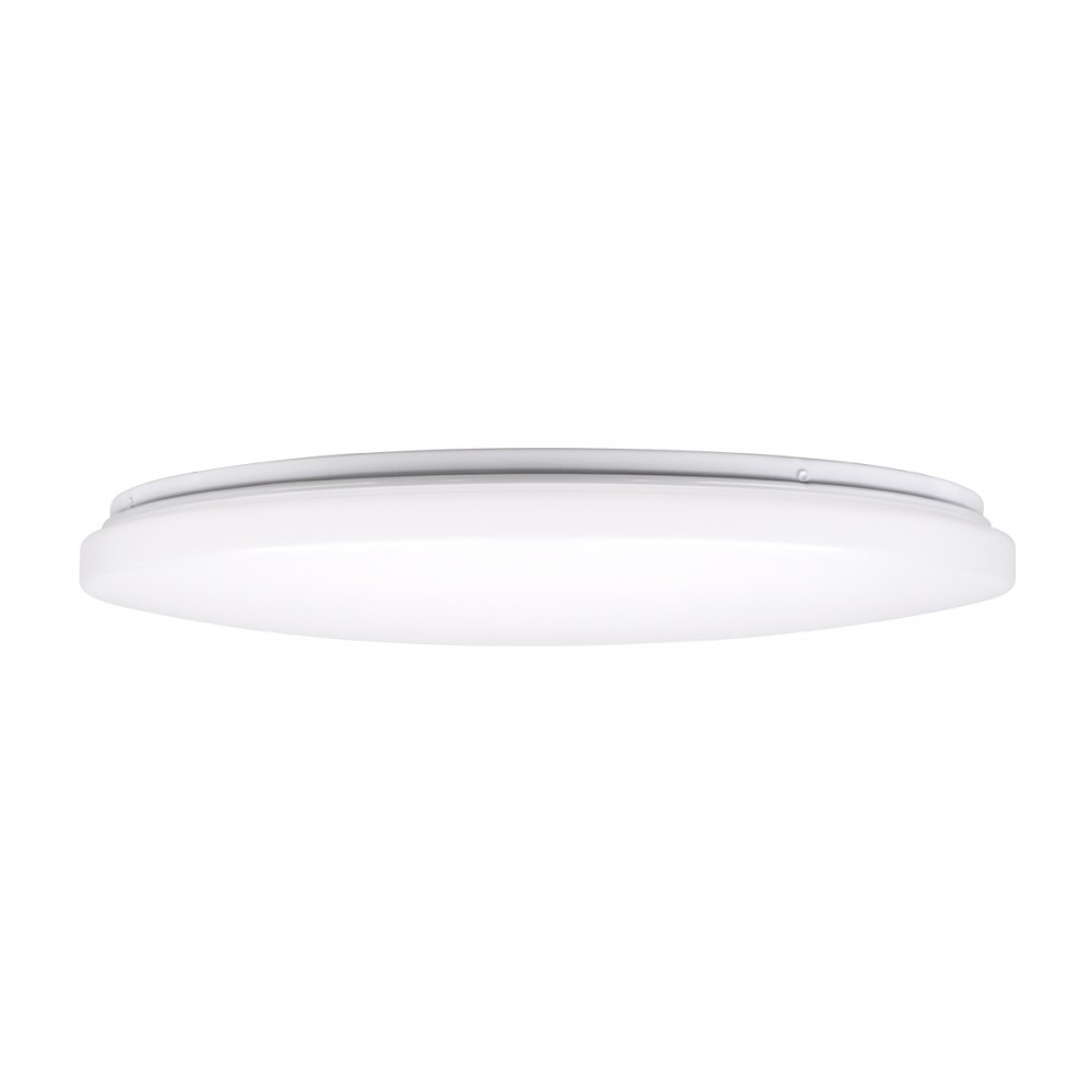 GloboStar® AVA 61017 Πλαφονιέρα Οροφής LED CCT 76W 8372lm 120° AC 220-240V - Εναλλαγή Φωτισμού μέσω Τηλεχειριστηρίου All In One Ψυχρό Λευκό 6000k+Φυσικό Λευκό 4500k+Θερμό Λευκό 2700k Dimmable Φ48cm - Λευκό - 3 Years Warranty
