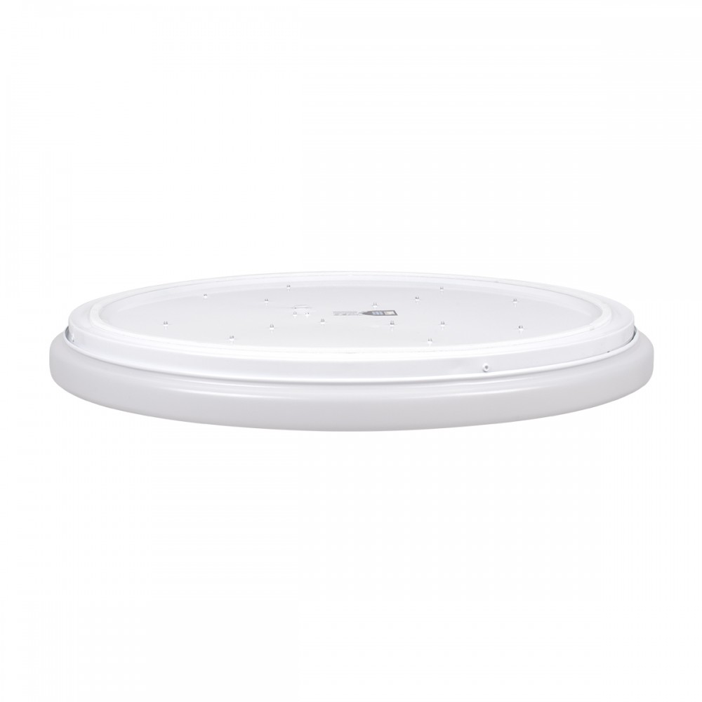 GloboStar® AVA 61017 Πλαφονιέρα Οροφής LED CCT 76W 8372lm 120° AC 220-240V - Εναλλαγή Φωτισμού μέσω Τηλεχειριστηρίου All In One Ψυχρό Λευκό 6000k+Φυσικό Λευκό 4500k+Θερμό Λευκό 2700k Dimmable Φ48cm - Λευκό - 3 Years Warranty