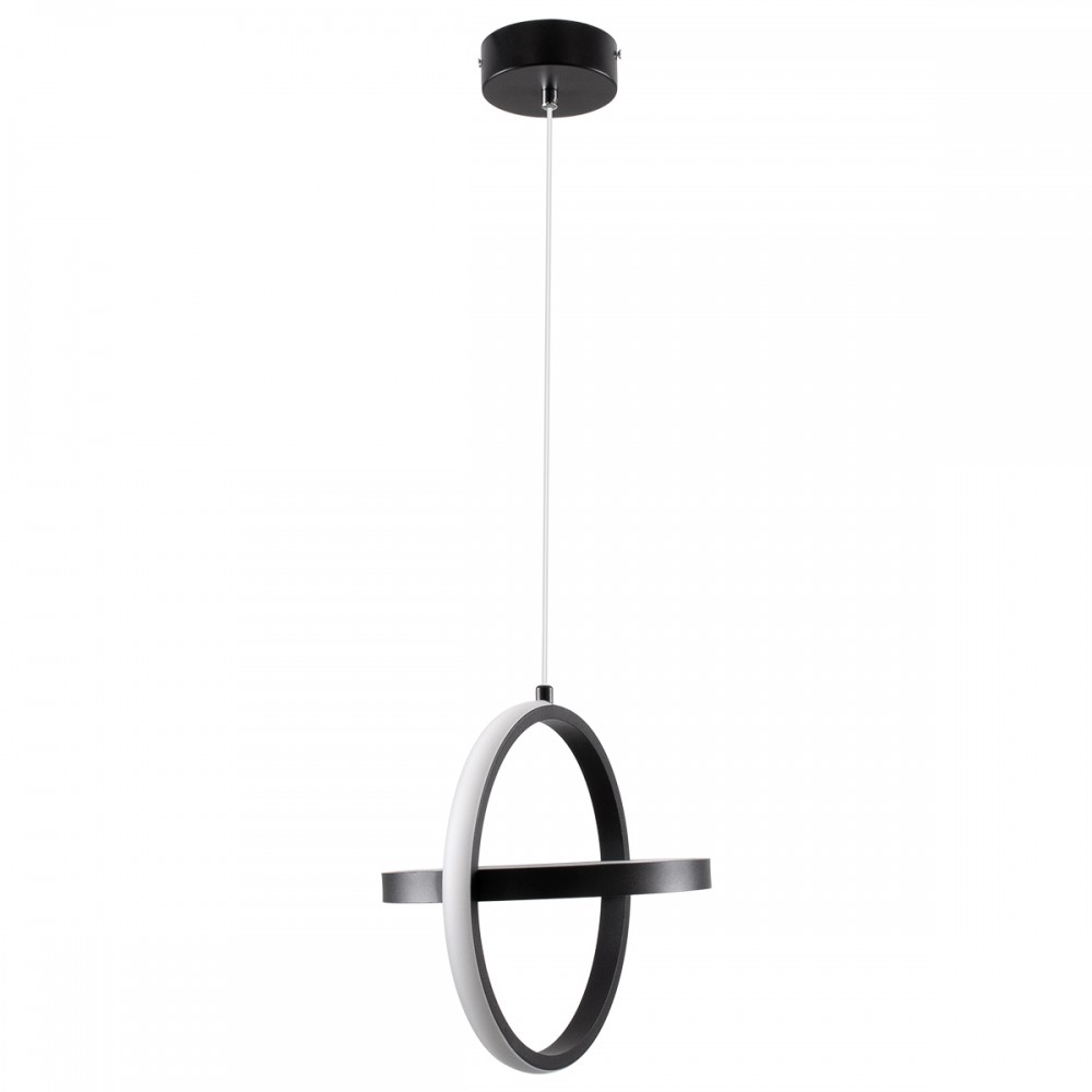 GloboStar® ALICE 61055 Κρεμαστό Φωτιστικό Οροφής Design LED CCT 20W 2400lm 300° AC 220-240V - Εναλλαγή Φωτισμού μέσω Διακόπτη On/Off All In One Ψυχρό 6000k+Φυσικό 4500k+Θερμό 2700k Μ25 x Π22 x Υ25cm - Μαύρο