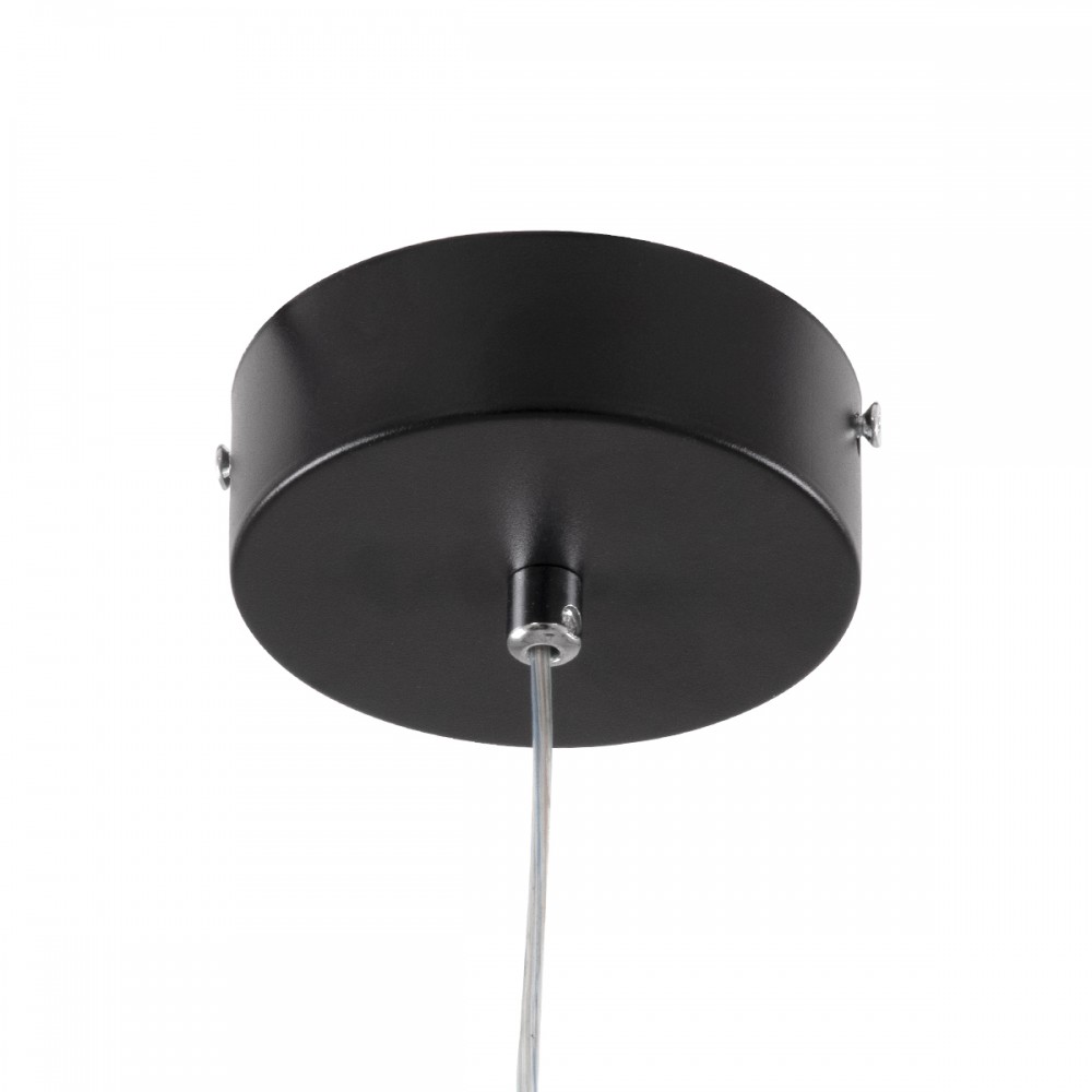 GloboStar® ALICE 61055 Κρεμαστό Φωτιστικό Οροφής Design LED CCT 20W 2400lm 300° AC 220-240V - Εναλλαγή Φωτισμού μέσω Διακόπτη On/Off All In One Ψυχρό 6000k+Φυσικό 4500k+Θερμό 2700k Μ25 x Π22 x Υ25cm - Μαύρο