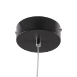 GloboStar® ALICE 61055 Κρεμαστό Φωτιστικό Οροφής Design LED CCT 20W 2400lm 300° AC 220-240V - Εναλλαγή Φωτισμού μέσω Διακόπτη On/Off All In One Ψυχρό 6000k+Φυσικό 4500k+Θερμό 2700k Μ25 x Π22 x Υ25cm - Μαύρο