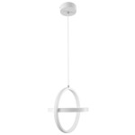 GloboStar® ALICE 61056 Κρεμαστό Φωτιστικό Οροφής Design LED CCT 20W 2400lm 300° AC 220-240V - Εναλλαγή Φωτισμού μέσω Διακόπτη On/Off All In One Ψυχρό 6000k+Φυσικό 4500k+Θερμό 2700k Μ25 x Π22 x Υ25cm - Λευκό