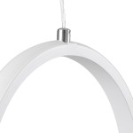 GloboStar® ALICE 61056 Κρεμαστό Φωτιστικό Οροφής Design LED CCT 20W 2400lm 300° AC 220-240V - Εναλλαγή Φωτισμού μέσω Διακόπτη On/Off All In One Ψυχρό 6000k+Φυσικό 4500k+Θερμό 2700k Μ25 x Π22 x Υ25cm - Λευκό
