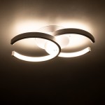 GloboStar® EVA 61068 Φωτιστικό Οροφής Design LED CCT 16W 1920lm 300° AC 220-240V - Εναλλαγή Φωτισμού μέσω Διακόπτη On/Off All In One Ψυχρό 6000k+Φυσικό 4500k+Θερμό 2700k Μ33 x Π21 x Υ7cm - Λευκό