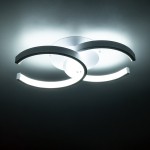 GloboStar® EVA 61068 Φωτιστικό Οροφής Design LED CCT 16W 1920lm 300° AC 220-240V - Εναλλαγή Φωτισμού μέσω Διακόπτη On/Off All In One Ψυχρό 6000k+Φυσικό 4500k+Θερμό 2700k Μ33 x Π21 x Υ7cm - Λευκό