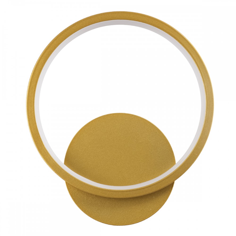 GloboStar® TED 61072 Φωτιστικό Τοίχου - Απλίκα Design LED CCT 9W 1080lm 300° AC 220-240V - Εναλλαγή Φωτισμού μέσω Διακόπτη On/Off All In One Ψυχρό 6000k+Φυσικό 4500k+Θερμό 2700k Μ20 x Π5.5 x Υ23cm - Χρυσό Βούρτσας