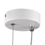 GloboStar® CYCLOS 61074 Κρεμαστό Φωτιστικό Οροφής Design LED CCT 9W 1080lm 300° AC 220-240V - Εναλλαγή Φωτισμού μέσω Διακόπτη On/Off All In One Ψυχρό 6000k+Φυσικό 4500k+Θερμό 2700k Μ21 x Π2.3 x Υ26.5cm - Λευκό