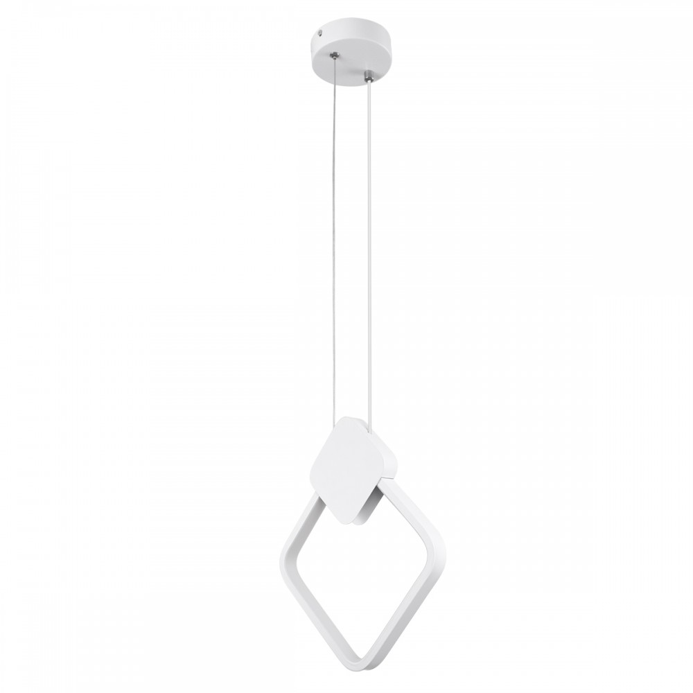 GloboStar® MARY 61083 Κρεμαστό Φωτιστικό Οροφής Design LED CCT 12W 1440lm 300° AC 220-240V - Εναλλαγή Φωτισμού μέσω Διακόπτη On/Off All In One Ψυχρό 6000k+Φυσικό 4500k+Θερμό 2700k Μ20 x Π2.3 x Υ28.5cm - Λευκό