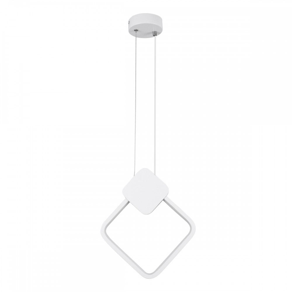 GloboStar® MARY 61083 Κρεμαστό Φωτιστικό Οροφής Design LED CCT 12W 1440lm 300° AC 220-240V - Εναλλαγή Φωτισμού μέσω Διακόπτη On/Off All In One Ψυχρό 6000k+Φυσικό 4500k+Θερμό 2700k Μ20 x Π2.3 x Υ28.5cm - Λευκό