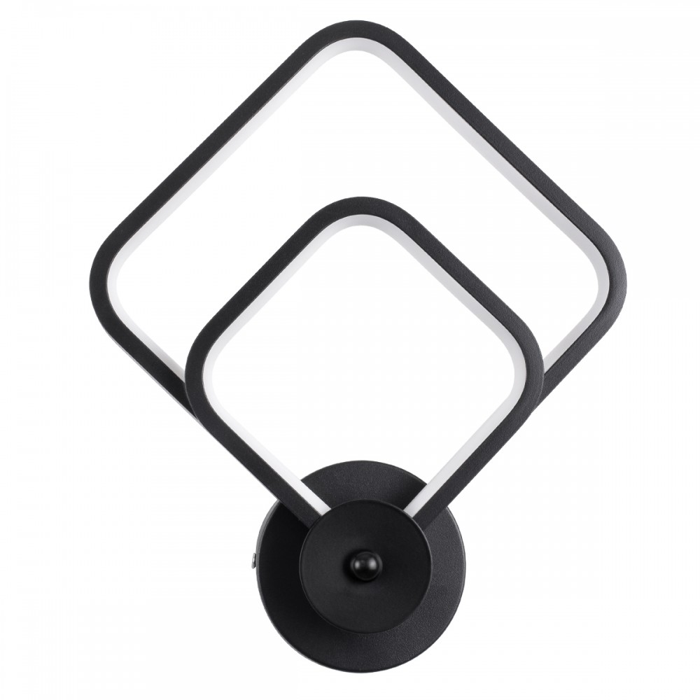 GloboStar® ANNA 61085 Φωτιστικό Τοίχου - Απλίκα Design LED CCT 15W 1800lm 300° AC 220-240V - Εναλλαγή Φωτισμού μέσω Διακόπτη On/Off All In One Ψυχρό 6000k+Φυσικό 4500k+Θερμό 2700k Μ25 x Π8 x Υ30cm - Μαύρο