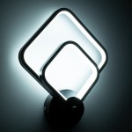 GloboStar® ANNA 61085 Φωτιστικό Τοίχου - Απλίκα Design LED CCT 15W 1800lm 300° AC 220-240V - Εναλλαγή Φωτισμού μέσω Διακόπτη On/Off All In One Ψυχρό 6000k+Φυσικό 4500k+Θερμό 2700k Μ25 x Π8 x Υ30cm - Μαύρο