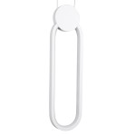 GloboStar® ILDI 61089 Κρεμαστό Φωτιστικό Οροφής Design LED CCT 12W 1440lm 300° AC 220-240V - Εναλλαγή Φωτισμού μέσω Διακόπτη On/Off All In One Ψυχρό 6000k+Φυσικό 4500k+Θερμό 2700k Μ10 x Π2.3 x Υ38cm - Λευκό