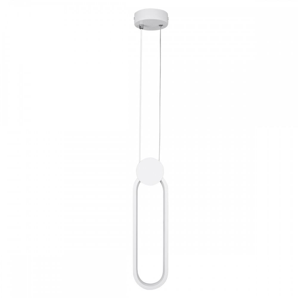 GloboStar® ILDI 61089 Κρεμαστό Φωτιστικό Οροφής Design LED CCT 12W 1440lm 300° AC 220-240V - Εναλλαγή Φωτισμού μέσω Διακόπτη On/Off All In One Ψυχρό 6000k+Φυσικό 4500k+Θερμό 2700k Μ10 x Π2.3 x Υ38cm - Λευκό