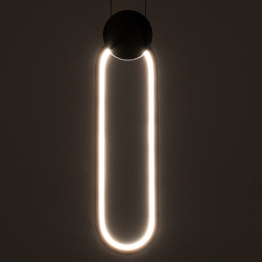 GloboStar® ILDI 61090 Κρεμαστό Φωτιστικό Οροφής Design LED CCT 12W 1440lm 300° AC 220-240V - Εναλλαγή Φωτισμού μέσω Διακόπτη On/Off All In One Ψυχρό 6000k+Φυσικό 4500k+Θερμό 2700k Μ10 x Π2.3 x Υ38cm - Χρυσό Βούρτσας