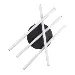 GloboStar® DRACO 61095 Φωτιστικό Οροφής Γραμμικό Linear Design LED CCT 60W 7380lm 120° AC 220-240V - Εναλλαγή Φωτισμού μέσω Τηλεχειριστηρίου All In One Ψυχρό 6000k+Φυσικό 4500k+Θερμό 2700k Dimmable Φ60 x Υ11cm - Μαύρο - 3 Years Warranty