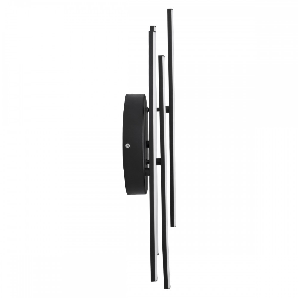 GloboStar® DRACO 61095 Φωτιστικό Οροφής Γραμμικό Linear Design LED CCT 60W 7380lm 120° AC 220-240V - Εναλλαγή Φωτισμού μέσω Τηλεχειριστηρίου All In One Ψυχρό 6000k+Φυσικό 4500k+Θερμό 2700k Dimmable Φ60 x Υ11cm - Μαύρο - 3 Years Warranty