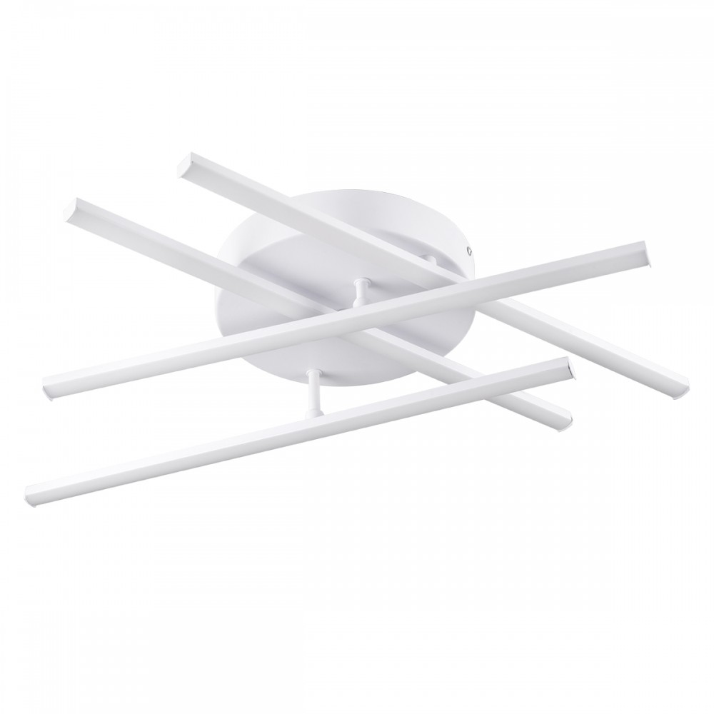 GloboStar® DRACO 61096 Φωτιστικό Οροφής Γραμμικό Linear Design LED CCT 60W 7380lm 120° AC 220-240V - Εναλλαγή Φωτισμού μέσω Τηλεχειριστηρίου All In One Ψυχρό 6000k+Φυσικό 4500k+Θερμό 2700k Dimmable Φ60 x Υ11cm - Λευκό - 3 Years Warranty