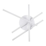 GloboStar® DRACO 61096 Φωτιστικό Οροφής Γραμμικό Linear Design LED CCT 60W 7380lm 120° AC 220-240V - Εναλλαγή Φωτισμού μέσω Τηλεχειριστηρίου All In One Ψυχρό 6000k+Φυσικό 4500k+Θερμό 2700k Dimmable Φ60 x Υ11cm - Λευκό - 3 Years Warranty