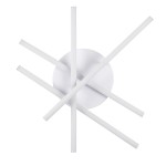 GloboStar® DRACO 61096 Φωτιστικό Οροφής Γραμμικό Linear Design LED CCT 60W 7380lm 120° AC 220-240V - Εναλλαγή Φωτισμού μέσω Τηλεχειριστηρίου All In One Ψυχρό 6000k+Φυσικό 4500k+Θερμό 2700k Dimmable Φ60 x Υ11cm - Λευκό - 3 Years Warranty