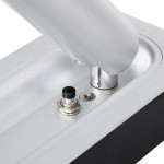 GloboStar® MANHATTAN 61099 Μοντέρνο Χωνευτό Φωτιστικό Τοίχου - Απλίκα Ξενοδοχείου Bed Side LED 3W 405lm 36° AC 220-240V - Reading Light - Μ7 x Π7 x Υ17cm - Φυσικό Λευκό 4500K - Νίκελ Βούρτσας