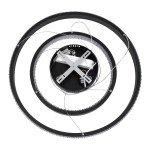GloboStar® DIAMOND DUO 61150 Κρεμαστό Φωτιστικό Δαχτυλίδι-Κύκλος LED CCT 75W 8743lm 360° AC 220-240V - Εναλλαγή Φωτισμού μέσω Τηλεχειριστηρίου All In One Ψυχρό 6000k+Φυσικό 4500k+Θερμό 2700k Dimmable Φ40+60cm - Μαύρο - 3 Years Warranty