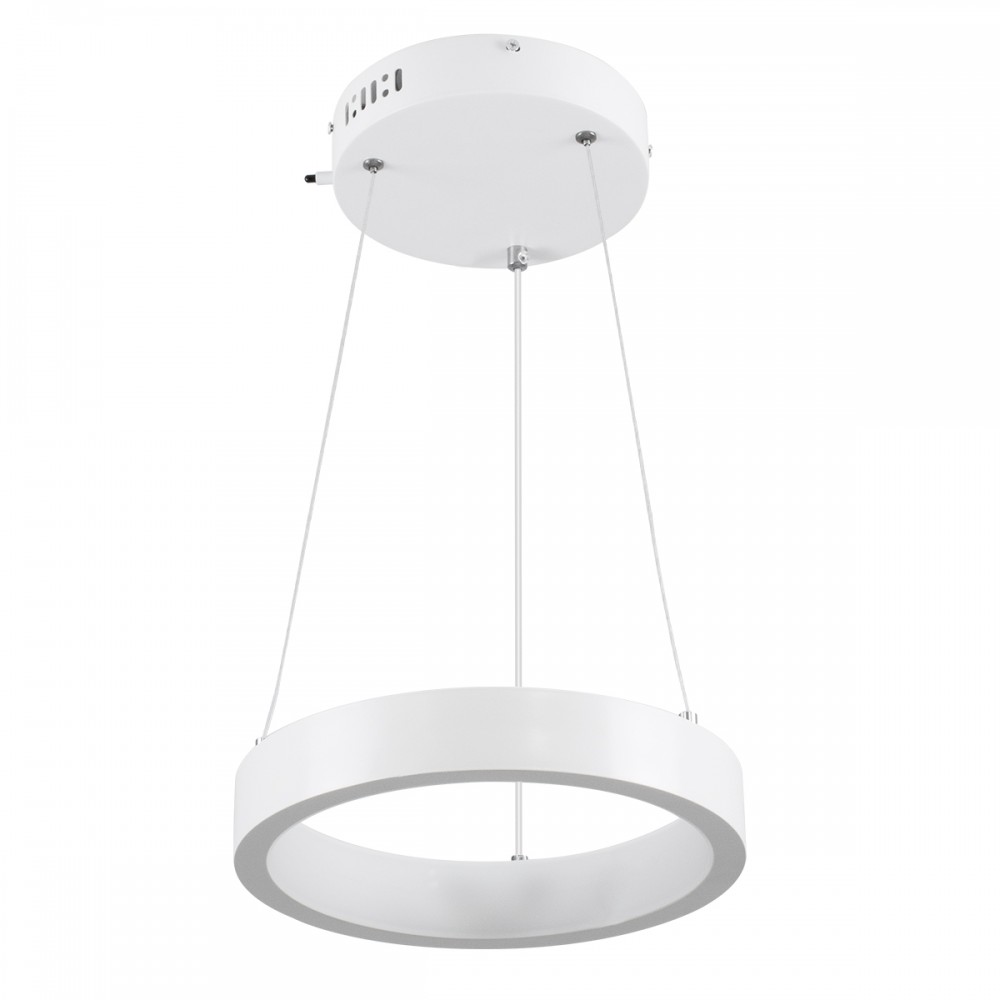 GloboStar® NEMESIS 61153 Κρεμαστό Φωτιστικό Δαχτυλίδι-Κύκλος LED CCT 20W 2356lm 360° AC 220-240V - Εναλλαγή Φωτισμού μέσω Τηλεχειριστηρίου All In One Ψυχρό 6000k+Φυσικό 4500k+Θερμό 2700k Dimmable Φ25cm - Λευκό - 3 Years Warranty