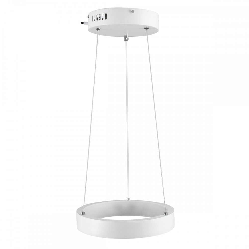 GloboStar® NEMESIS 61153 Κρεμαστό Φωτιστικό Δαχτυλίδι-Κύκλος LED CCT 20W 2356lm 360° AC 220-240V - Εναλλαγή Φωτισμού μέσω Τηλεχειριστηρίου All In One Ψυχρό 6000k+Φυσικό 4500k+Θερμό 2700k Dimmable Φ25cm - Λευκό - 3 Years Warranty
