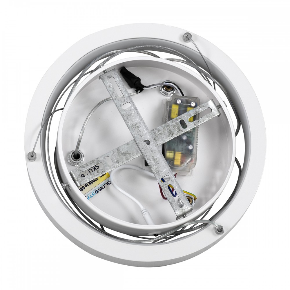 GloboStar® NEMESIS 61153 Κρεμαστό Φωτιστικό Δαχτυλίδι-Κύκλος LED CCT 20W 2356lm 360° AC 220-240V - Εναλλαγή Φωτισμού μέσω Τηλεχειριστηρίου All In One Ψυχρό 6000k+Φυσικό 4500k+Θερμό 2700k Dimmable Φ25cm - Λευκό - 3 Years Warranty