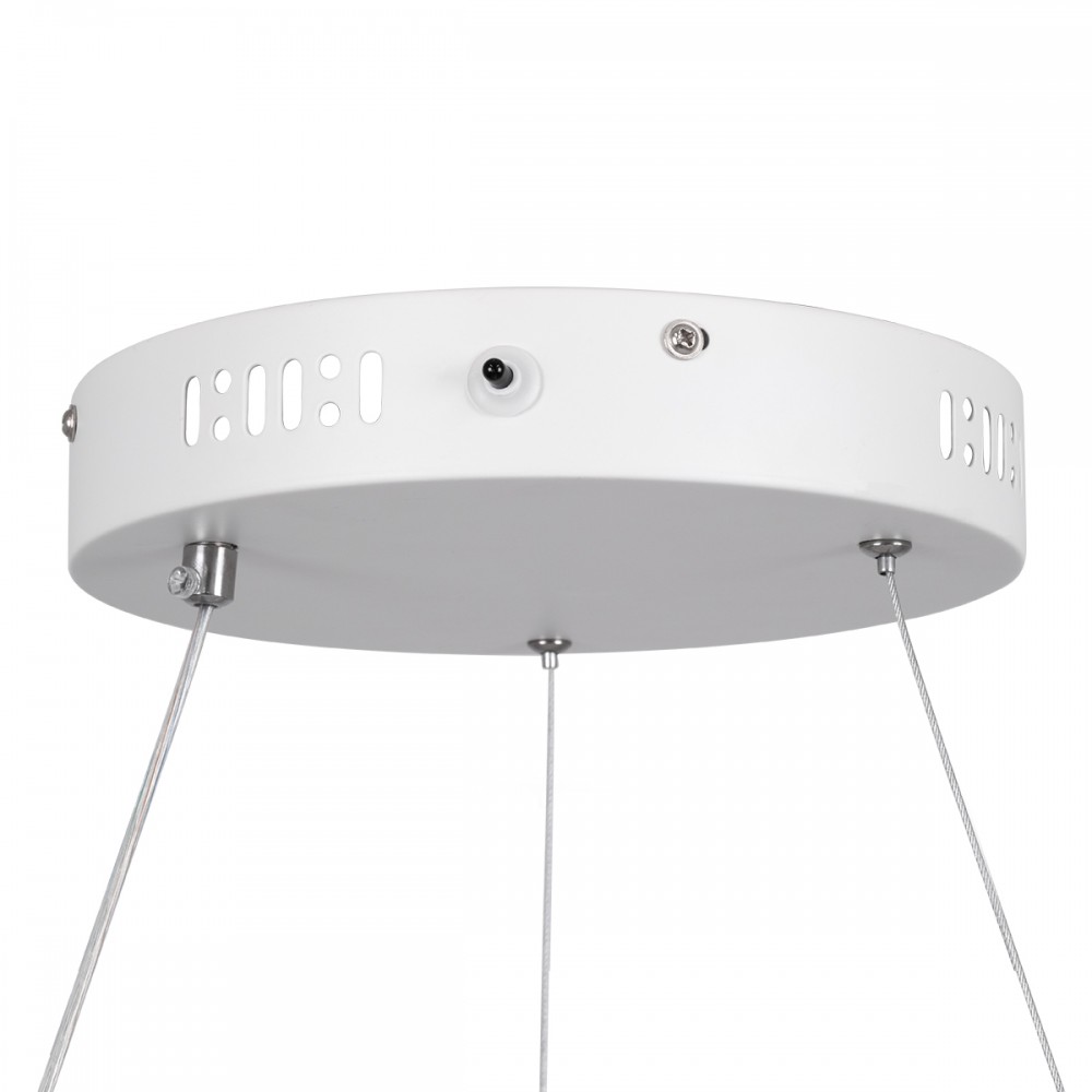 GloboStar® NEMESIS 61156 Κρεμαστό Φωτιστικό Δαχτυλίδι-Κύκλος LED CCT 30W 3513lm 360° AC 220-240V - Εναλλαγή Φωτισμού μέσω Τηλεχειριστηρίου All In One Ψυχρό 6000k+Φυσικό 4500k+Θερμό 2700k Dimmable Φ40cm - Λευκό - 3 Years Warranty