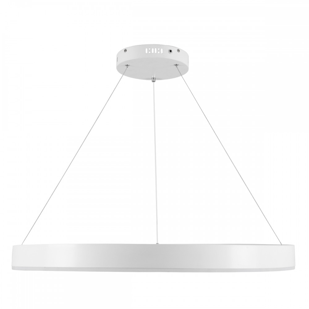 GloboStar® VENOM 61180 Κρεμαστό Φωτιστικό Δαχτυλίδι-Κύκλος LED CCT 67W 7863lm 120° AC 220-240V - Εναλλαγή Φωτισμού μέσω Τηλεχειριστηρίου All In One Ψυχρό 6000K+Φυσικό 4500K+Θερμό 2700K Dimmable Φ80cm - Λευκό - 3 Years Warranty