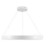 GloboStar® VENOM 61180 Κρεμαστό Φωτιστικό Δαχτυλίδι-Κύκλος LED CCT 67W 7863lm 120° AC 220-240V - Εναλλαγή Φωτισμού μέσω Τηλεχειριστηρίου All In One Ψυχρό 6000K+Φυσικό 4500K+Θερμό 2700K Dimmable Φ80cm - Λευκό - 3 Years Warranty