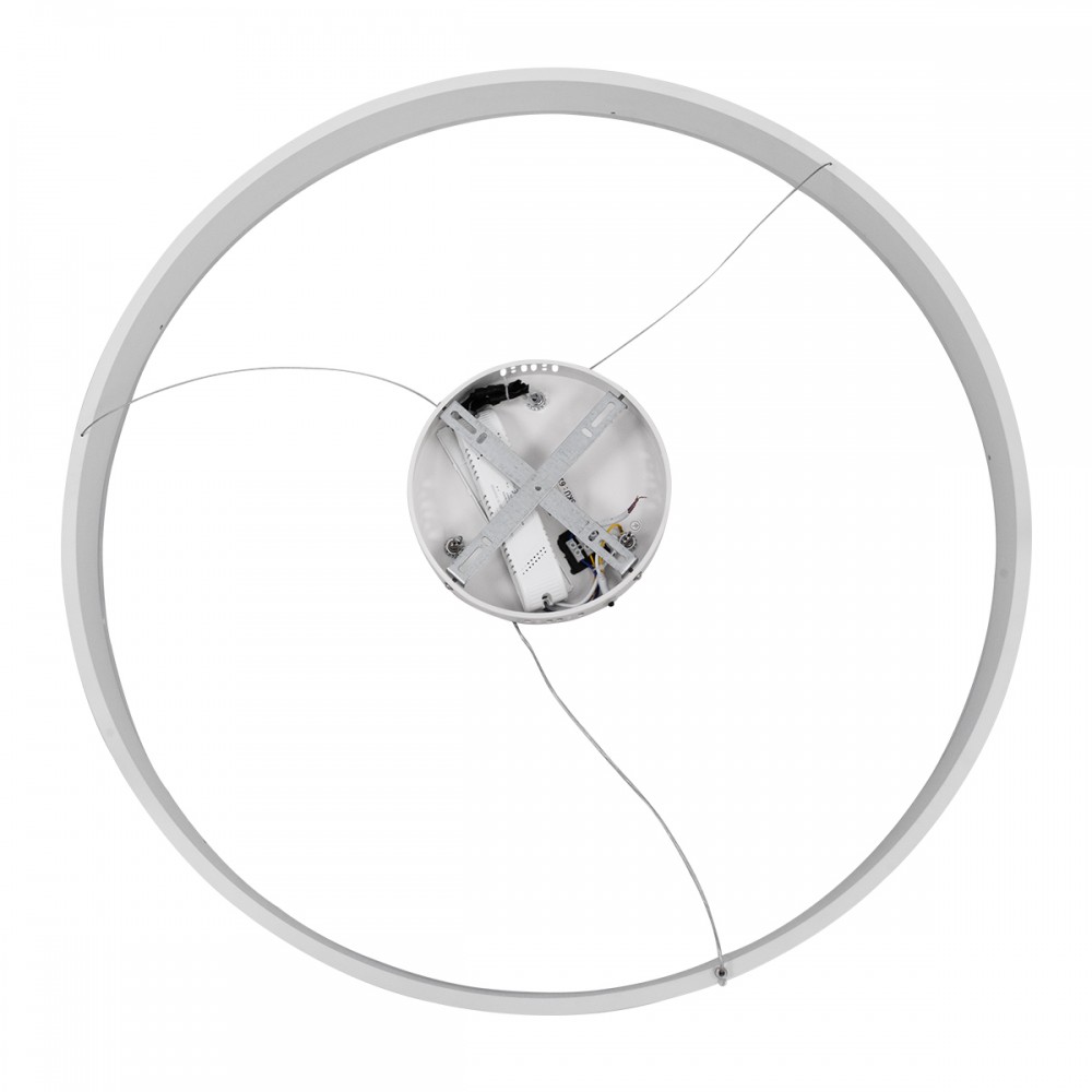 GloboStar® VENOM 61180 Κρεμαστό Φωτιστικό Δαχτυλίδι-Κύκλος LED CCT 67W 7863lm 120° AC 220-240V - Εναλλαγή Φωτισμού μέσω Τηλεχειριστηρίου All In One Ψυχρό 6000K+Φυσικό 4500K+Θερμό 2700K Dimmable Φ80cm - Λευκό - 3 Years Warranty