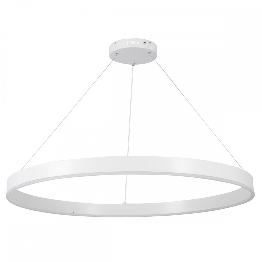 GloboStar® VENOM 61183 Κρεμαστό Φωτιστικό Δαχτυλίδι-Κύκλος LED CCT 75W 8818lm 120° AC 220-240V - Εναλλαγή Φωτισμού μέσω Τηλεχειριστηρίου All In One Ψυχρό 6000K+Φυσικό 4500K+Θερμό 2700K Dimmable Φ100cm - Λευκό - 3 Years Warranty