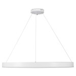 GloboStar® VENOM 61183 Κρεμαστό Φωτιστικό Δαχτυλίδι-Κύκλος LED CCT 75W 8818lm 120° AC 220-240V - Εναλλαγή Φωτισμού μέσω Τηλεχειριστηρίου All In One Ψυχρό 6000K+Φυσικό 4500K+Θερμό 2700K Dimmable Φ100cm - Λευκό - 3 Years Warranty