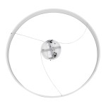 GloboStar® VENOM 61183 Κρεμαστό Φωτιστικό Δαχτυλίδι-Κύκλος LED CCT 75W 8818lm 120° AC 220-240V - Εναλλαγή Φωτισμού μέσω Τηλεχειριστηρίου All In One Ψυχρό 6000K+Φυσικό 4500K+Θερμό 2700K Dimmable Φ100cm - Λευκό - 3 Years Warranty