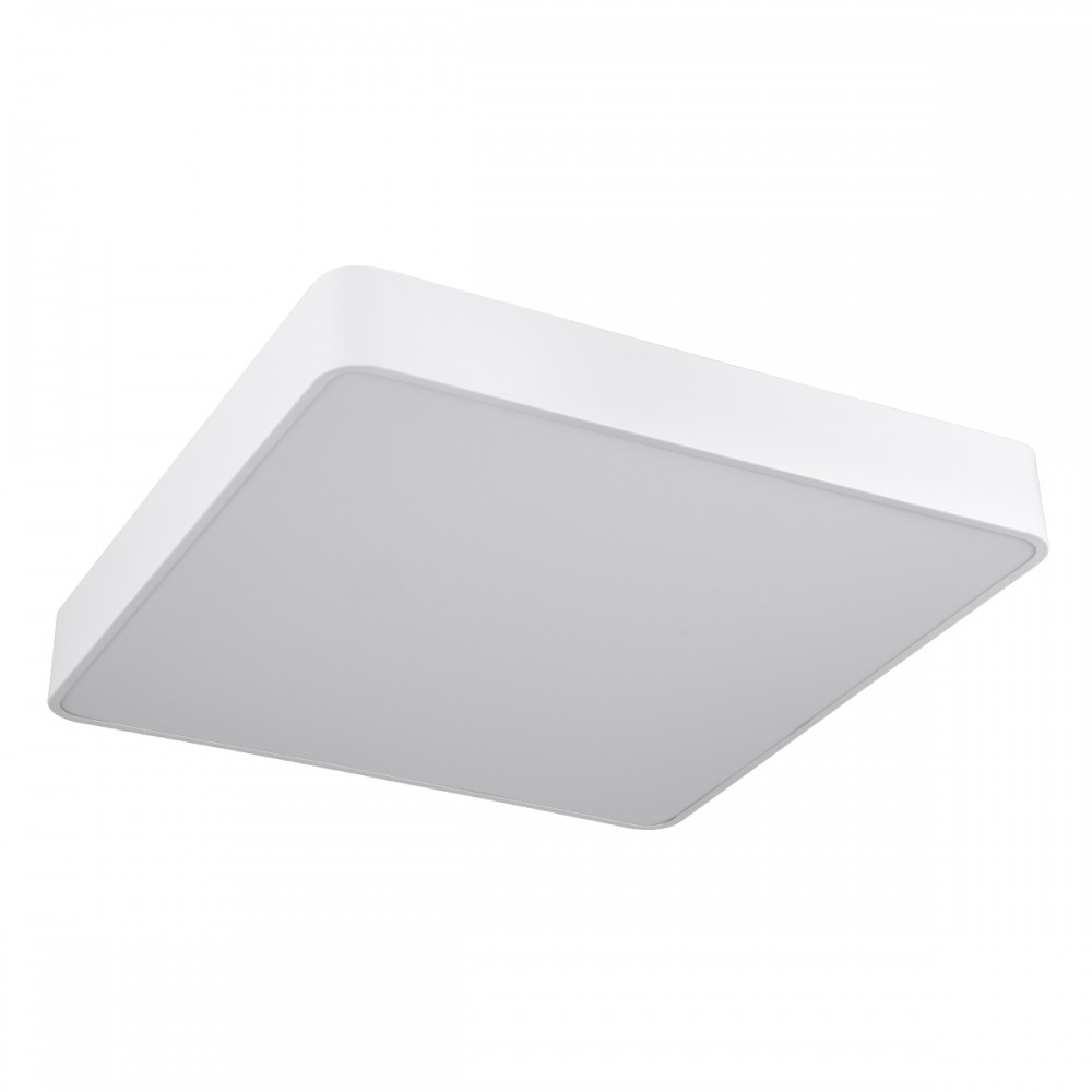 GloboStar® KAMALA 61209-S Πλαφονιέρα Οροφής LED CCT 75W 8625lm 120° AC 220-240V - Εναλλαγή Φωτισμού μέσω Τηλεχειριστηρίου All In One Ψυχρό 6000k+Φυσικό 4500k+Θερμό 2700k Dimmable Μ60 x Π60 x Υ8cm - Λευκό - 3 Years Warranty