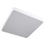 GloboStar® KAMALA 61209-S Πλαφονιέρα Οροφής LED CCT 75W 8625lm 120° AC 220-240V - Εναλλαγή Φωτισμού μέσω Τηλεχειριστηρίου All In One Ψυχρό 6000k+Φυσικό 4500k+Θερμό 2700k Dimmable Μ60 x Π60 x Υ8cm - Λευκό - 3 Years Warranty