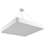 GloboStar® KAMALA 61209-S Πλαφονιέρα Οροφής LED CCT 75W 8625lm 120° AC 220-240V - Εναλλαγή Φωτισμού μέσω Τηλεχειριστηρίου All In One Ψυχρό 6000k+Φυσικό 4500k+Θερμό 2700k Dimmable Μ60 x Π60 x Υ8cm - Λευκό - 3 Years Warranty