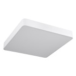 GloboStar® KAMALA 61209-P Κρεμαστή Πλαφονιέρα Οροφής LED CCT 75W 8625lm 120° AC 220-240V - Εναλλαγή Φωτισμού μέσω Τηλεχειριστηρίου All In One Ψυχρό 6000k+Φυσικό 4500k+Θερμό 2700k Dimmable Μ60 x Π60 x Υ8cm - Λευκό - 3 Years Warranty