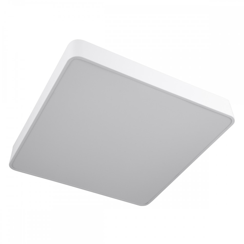 GloboStar® KAMALA 61209-P Κρεμαστή Πλαφονιέρα Οροφής LED CCT 75W 8625lm 120° AC 220-240V - Εναλλαγή Φωτισμού μέσω Τηλεχειριστηρίου All In One Ψυχρό 6000k+Φυσικό 4500k+Θερμό 2700k Dimmable Μ60 x Π60 x Υ8cm - Λευκό - 3 Years Warranty