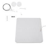 GloboStar® KAMALA 61209-P Κρεμαστή Πλαφονιέρα Οροφής LED CCT 75W 8625lm 120° AC 220-240V - Εναλλαγή Φωτισμού μέσω Τηλεχειριστηρίου All In One Ψυχρό 6000k+Φυσικό 4500k+Θερμό 2700k Dimmable Μ60 x Π60 x Υ8cm - Λευκό - 3 Years Warranty