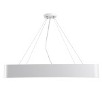 GloboStar® KAMALA 61209-P Κρεμαστή Πλαφονιέρα Οροφής LED CCT 75W 8625lm 120° AC 220-240V - Εναλλαγή Φωτισμού μέσω Τηλεχειριστηρίου All In One Ψυχρό 6000k+Φυσικό 4500k+Θερμό 2700k Dimmable Μ60 x Π60 x Υ8cm - Λευκό - 3 Years Warranty