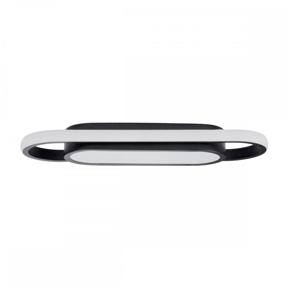 GloboStar® IGOR 61216 Φωτιστικό Οροφής Linear Design LED CCT 24W 2880lm 210° AC 220-240V - Εναλλαγή Φωτισμού μέσω Διακόπτη On/Off All In One Ψυχρό 6000k+Φυσικό 4500k+Θερμό 2700k Μ41 x Π13 x Υ4.5cm - Μαύρο - 3 Years Warranty