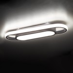 GloboStar® IGOR 61217 Φωτιστικό Οροφής Linear Design LED CCT 24W 2880lm 210° AC 220-240V - Εναλλαγή Φωτισμού μέσω Διακόπτη On/Off All In One Ψυχρό 6000k+Φυσικό 4500k+Θερμό 2700k Μ41 x Π13 x Υ4.5cm - Λευκό - 3 Years Warranty