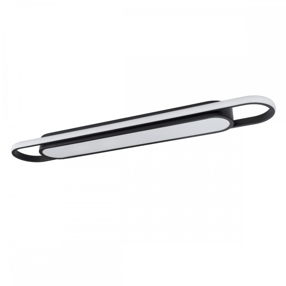 GloboStar® IGOR 61218 Φωτιστικό Οροφής Linear Design LED CCT 48W 5760lm 210° AC 220-240V - Εναλλαγή Φωτισμού μέσω Διακόπτη On/Off All In One Ψυχρό 6000k+Φυσικό 4500k+Θερμό 2700k Μ81 x Π13 x Υ4.5cm - Μαύρο - 3 Years Warranty