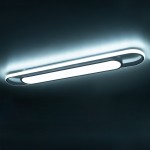 GloboStar® IGOR 61219 Φωτιστικό Οροφής Linear Design LED CCT 48W 5760lm 210° AC 220-240V - Εναλλαγή Φωτισμού μέσω Διακόπτη On/Off All In One Ψυχρό 6000k+Φυσικό 4500k+Θερμό 2700k Μ81 x Π13 x Υ4.5cm - Λευκό - 3 Years Warranty